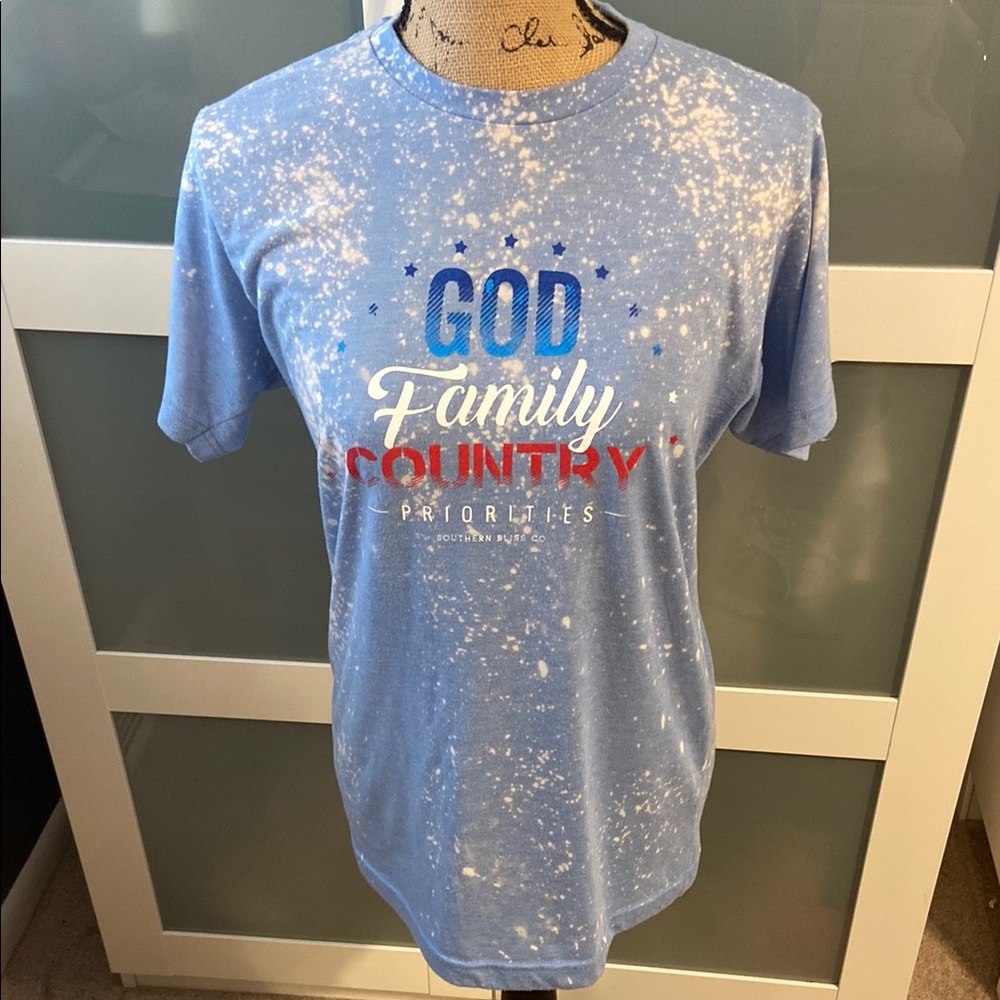 Southern Bliss God Family Country T-Shirt